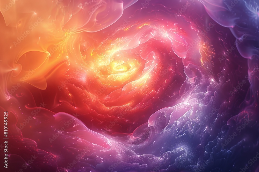 Canvas Prints this abstract image showcases a swirling vortex in vibrant colors, suggesting dynamism and flow