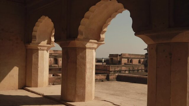 Jahangir Mahal Inside Orchha Fort Complex, Orchha, Madhya Pradesh, India