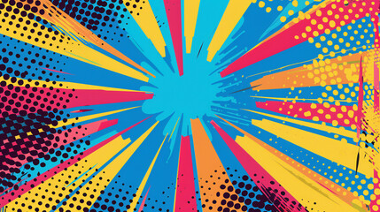 Colorful and Playful Abstract Pop Art Background