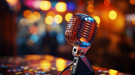 Microphone on Table