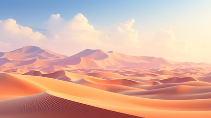 The endless desert stretched out before me, a sea of sand and dunes