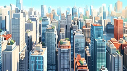 Fototapeta premium Image of a beautiful sunny day in the city