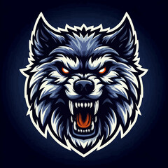 Angry wolf head mascot | Animal  