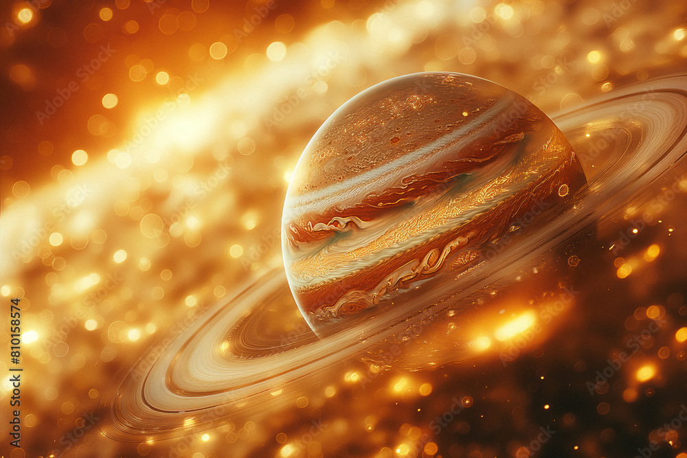 Wall mural surreal solar system: a celestial canvas of wonders and imagination. generative ai