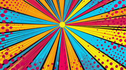 Colorful and Playful Abstract Pop Art Background