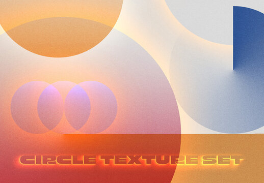 Set of 3 Circle Gradient Texture Set