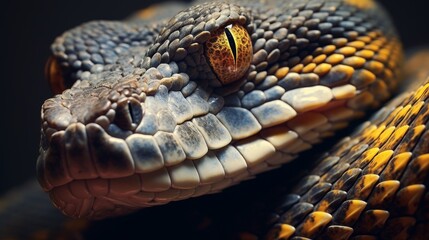 Fototapeta premium Extreme close-up of a snake's eye