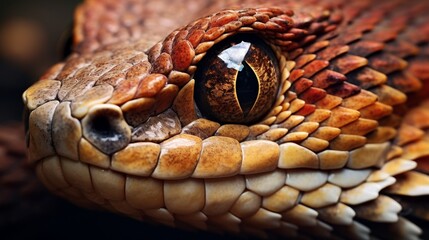 Fototapeta premium Close-up of a snake's eye
