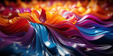 Obraz premium Vibrant abstract fluid art background