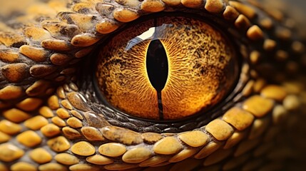 Extreme close-up of a reptile eye