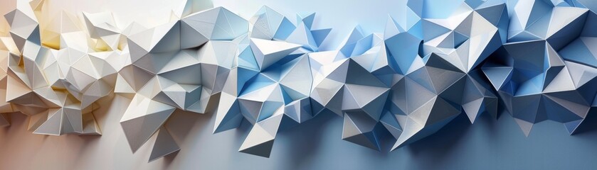 Fototapeta premium 3D rendering of a crystal structure.