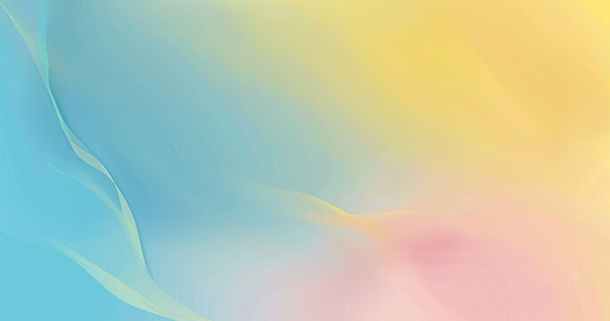 Tranquil abstract background with soft pastel colors blending in a smooth, flowing design, ideal for calming themes, creative projects, or peaceful visual backdrops