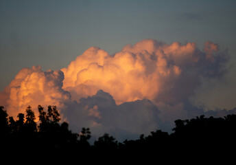 sunset in the sky