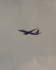 airplane in the sky
