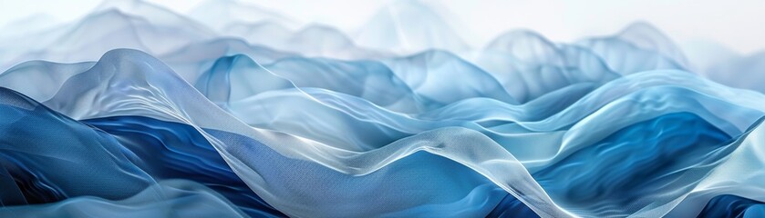 Obraz premium The image is a depiction of a rough sea. The waves are large and choppy, and the water is a deep blue color. The sky is a lighter blue, and there are no clouds in the sky.