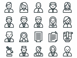 Business icon set