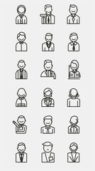 Business icon set