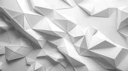 The image is a white, geometric, abstract background.