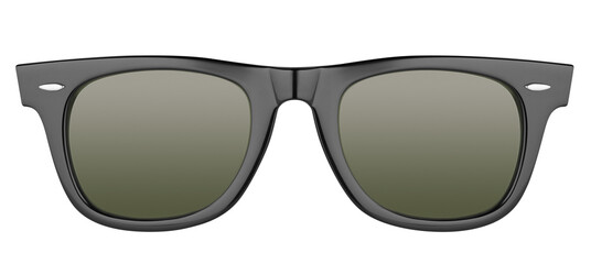 Modern black sunglasses