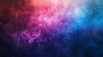 Panorama view Universe with stars, galaxy Cosmos and nebula. Colourful space abstract photorealistic background. Futuristic aesthetic landscape.
