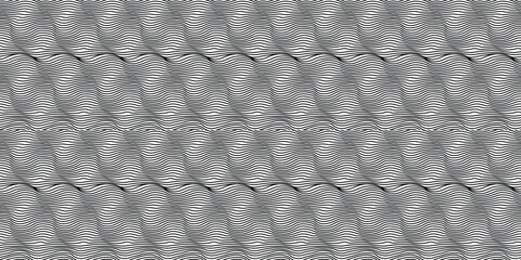 Wavy lines pattern seamless. Vector illustration.