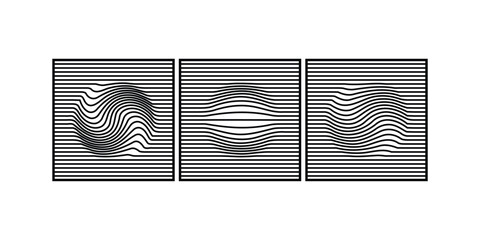 Wavy lines pattern . Vector illustration.