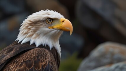 Obraz premium Portrait of the American eagle