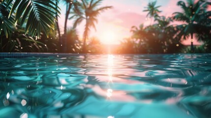 Palm Tree Reflecting in Water