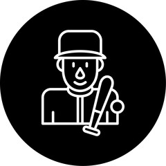 Baseball Player Icon