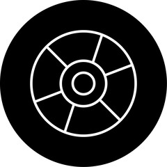 Obraz premium Disc Full Icon