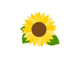 シンプルひまわりアイコンB：葉