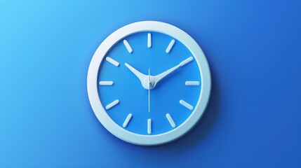 A simple yet elegant timer icon, white on a deep blue background, designed for clear visibility and a touch of exclusivity.

