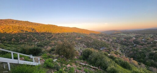 Almost sunset at the mountain