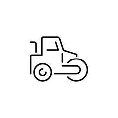 steamroller vehicle industry construction icon