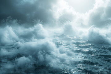 A heavy fog of disillusionment clouding the mind, obscuring clarity and vision. Generative Ai.