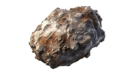 Asteroid isolated on transparent png background. Generative ai