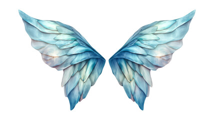 fairy wings isolated on transparent png background. Generative ai