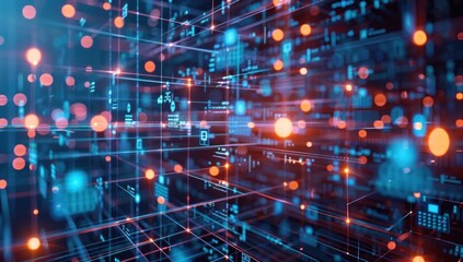 Capture the anticipation as a software update rolls out across a network, symbolizing the continuous evolution of digital systems.