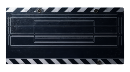Clapperboard isolated on transparent png background. Generative ai