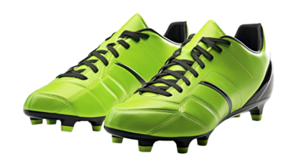 Cleats isolated on transparent png background. Generative ai