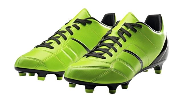 Cleats isolated on transparent png background. Generative ai