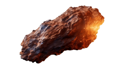 comet isolated on transparent png background. Generative ai