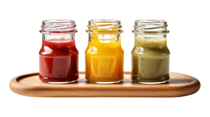 Condiments isolated on transparent png background. Generative ai