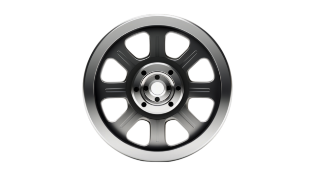 Film Reel isolated on transparent png background. Generative ai