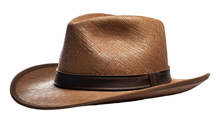 Farmer Hat isolated on transparent png background. Generative ai