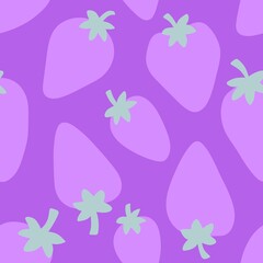 Fruit seamless strawberry pattern for fabrics and textiles and packaging and gifts and cards and linens