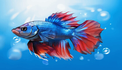 Fototapeta premium A male betta fish.