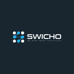 awesome letter S digital logo and business card design