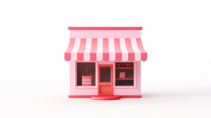 3d pink cute store