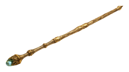 magic wand isolated on transparent png background. Generative ai